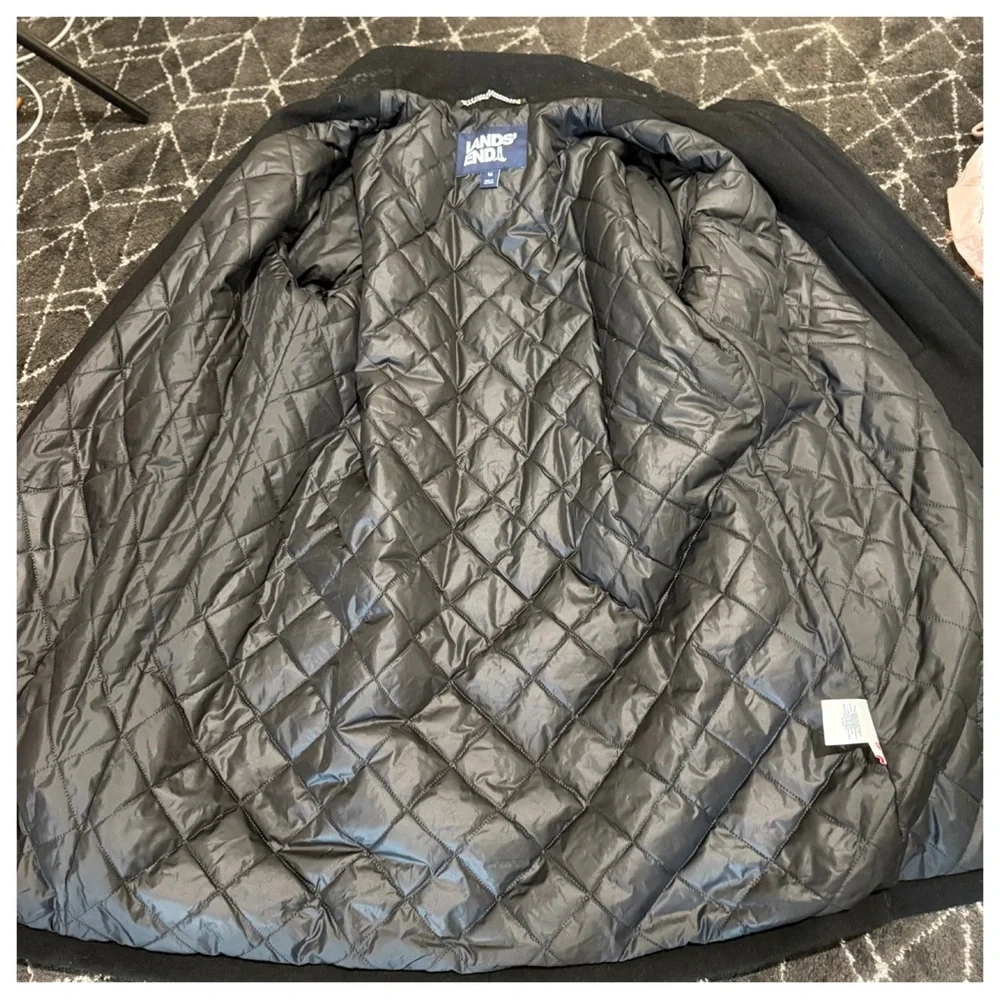 Lands End wool blend coat
